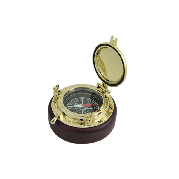 PORTHOLE DECK CLOCK / COMPASS / BOX