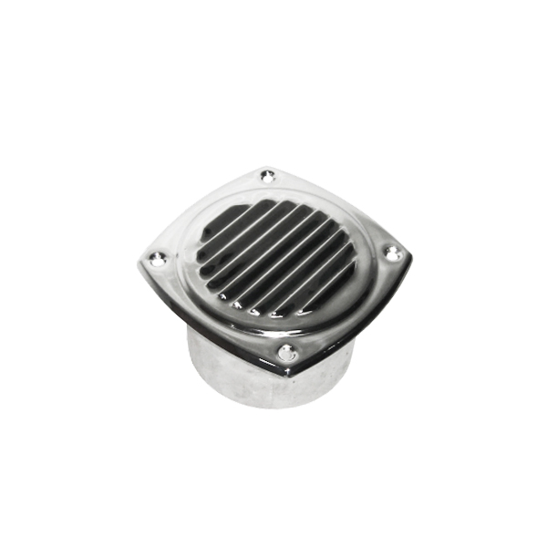 Marine Town - Grille de ventilation - couvercle PVC - 80x80 mm - blanc  MARINE TOWN 09121740 