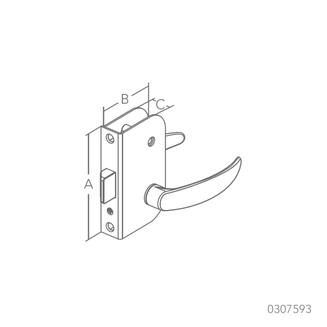 PRIVACY DOOR LATCH-Marine Town