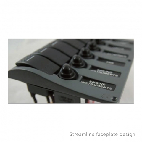 Streamline faceplate design